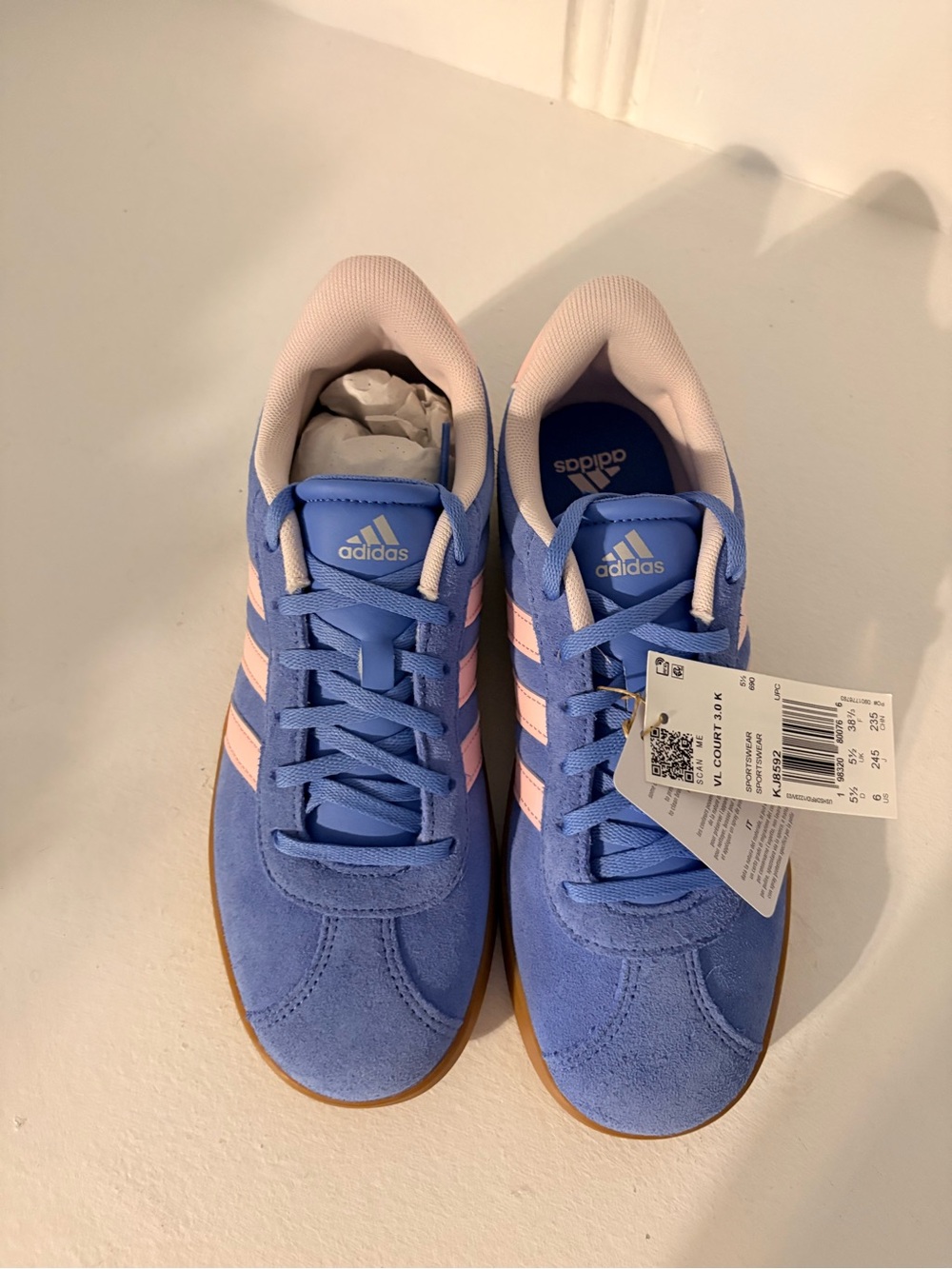 adidas Women Blue & Pink Court Sneakers